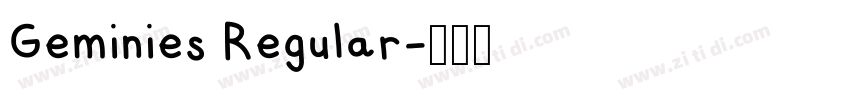 Geminies Regular字体转换